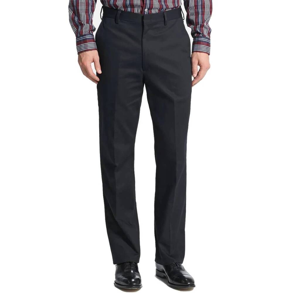 NEW BERLE cotton twill performance dress pants in black